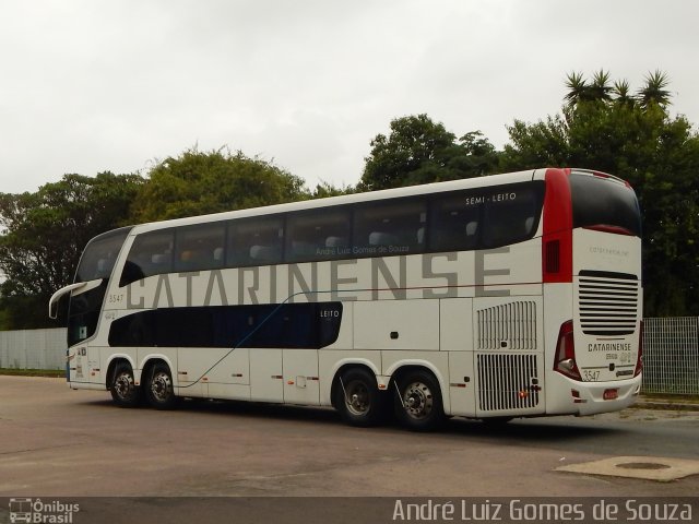 Auto Viação Catarinense 3547 na cidade de Curitiba, Paraná, Brasil, por André Luiz Gomes de Souza. ID da foto: 5567670.