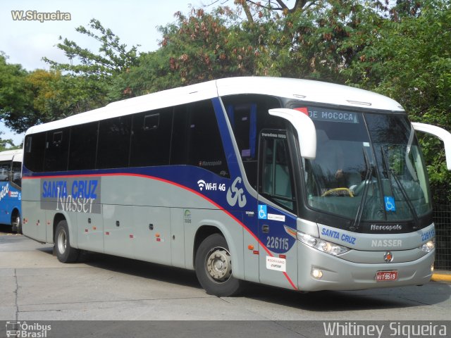 Viação Nasser 226115 na cidade de São Paulo, São Paulo, Brasil, por Whitiney Siqueira. ID da foto: 5567642.