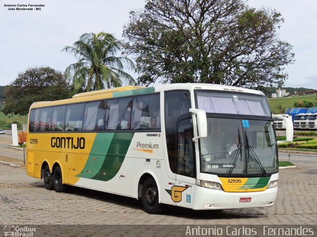 Empresa Gontijo de Transportes 12195 na cidade de João Monlevade, Minas Gerais, Brasil, por Antonio Carlos Fernandes. Número da foto: #5566838.