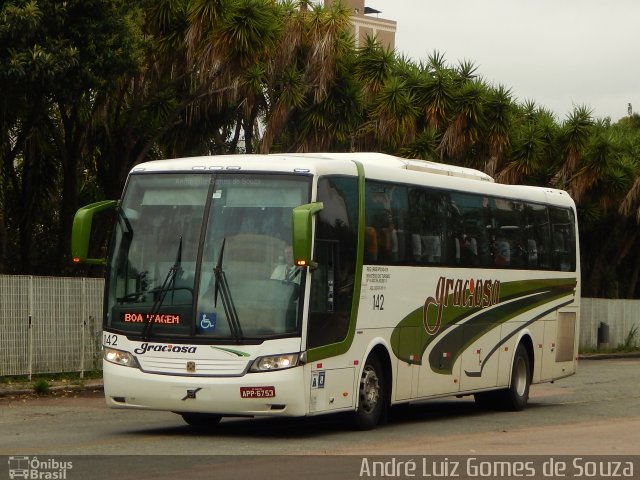 Viação Graciosa 142 na cidade de Curitiba, Paraná, Brasil, por André Luiz Gomes de Souza. ID da foto: 5567557.