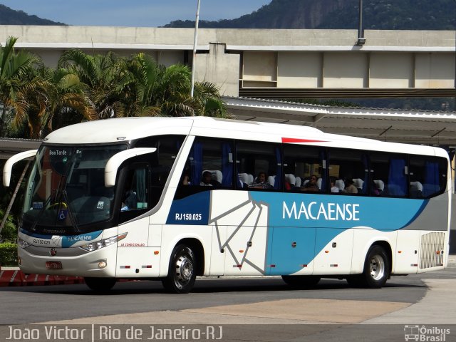 Rápido Macaense RJ 150.025 na cidade de Rio de Janeiro, Rio de Janeiro, Brasil, por João Victor. Número da foto: #5567734.