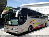 Seven Bus 7001 na cidade de Aparecida, São Paulo, Brasil, por Nicácio Goulart Macedo. Número da foto: #:id.