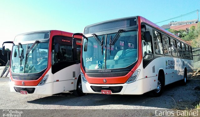 Visate - Viação Santa Tereza 514 na cidade de Caxias do Sul, Rio Grande do Sul, Brasil, por Carlos Gabriel. Número da foto: #5570009.