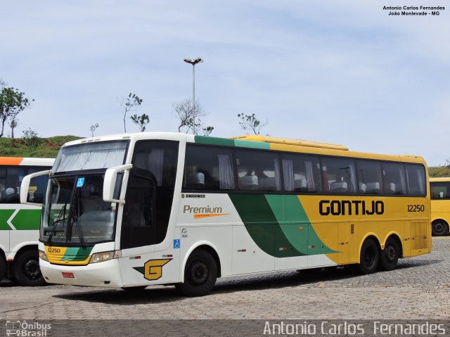 Empresa Gontijo de Transportes 12250 na cidade de João Monlevade, Minas Gerais, Brasil, por Antonio Carlos Fernandes. ID da foto: 5568567.