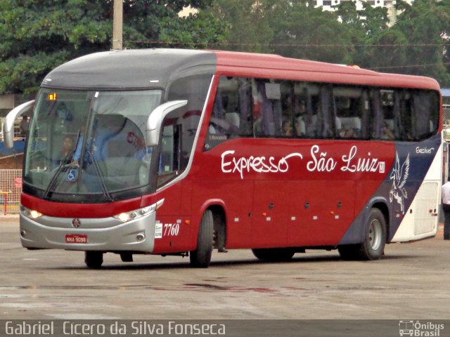 Expresso São Luiz 7760 na cidade de Goiânia, Goiás, Brasil, por Gabriel  Cícero da Silva Fonseca. Número da foto: #5569860.