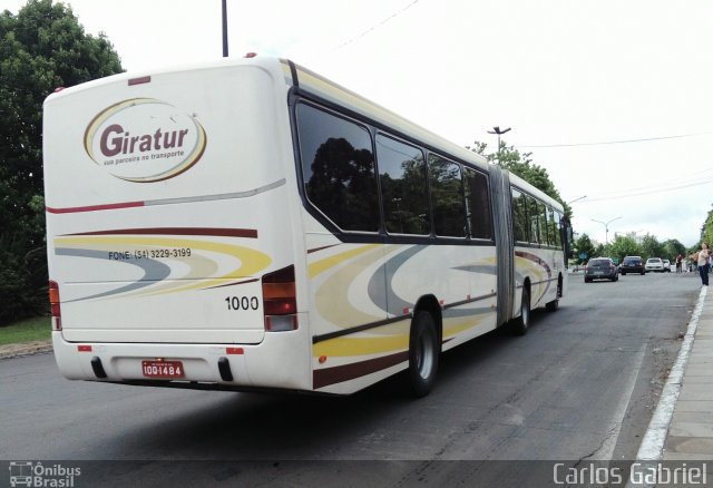 Viação Giratur 1000 na cidade de Caxias do Sul, Rio Grande do Sul, Brasil, por Carlos Gabriel. Número da foto: #5570068.