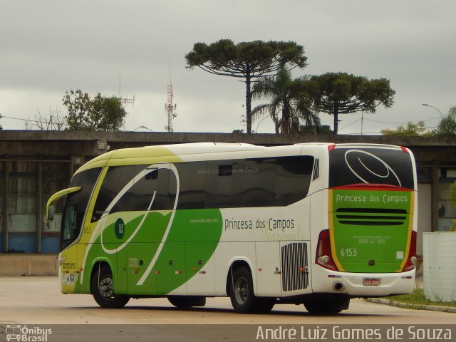 Expresso Princesa dos Campos 6153 na cidade de Curitiba, Paraná, Brasil, por André Luiz Gomes de Souza. ID da foto: 5573694.