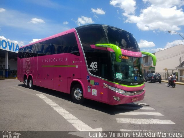 Viação Garcia 7189 na cidade de Osvaldo Cruz, São Paulo, Brasil, por Carlos Vinicius Estevão Menezes. ID da foto: 5570671.