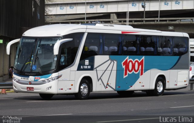 Auto Viação 1001 RJ 108.180 na cidade de Rio de Janeiro, Rio de Janeiro, Brasil, por Lucas Lima. Número da foto: #5572602.