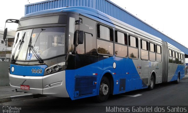 VB Transportes e Turismo 1449 na cidade de Campinas, São Paulo, Brasil, por Matheus Gabriel dos Santos. Número da foto: #5573707.