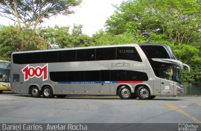 Auto Viação 1001 RJ 108.517 na cidade de São Paulo, São Paulo, Brasil, por Daniel Carlos  Avelar Rocha. ID da foto: 5575733.