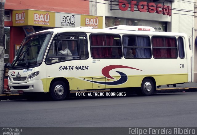 Transportes Santa Maria 70 na cidade de Pelotas, Rio Grande do Sul, Brasil, por Felipe Ferreira Ribeiro. ID da foto: 5575802.