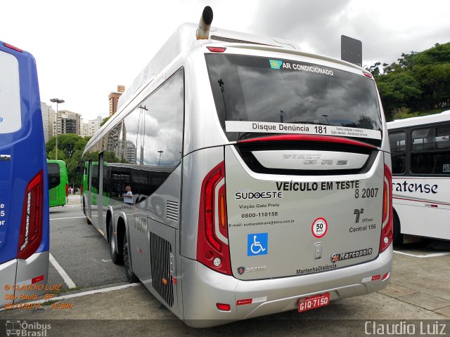 Viação Gato Preto 8 2007 na cidade de São Paulo, São Paulo, Brasil, por Claudio Luiz. Número da foto: #5573940.