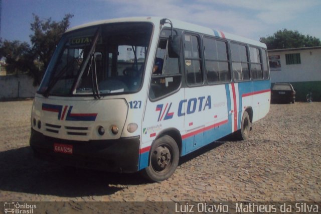 Viação Cota - Cota Transportes 127 na cidade de Matozinhos, Minas Gerais, Brasil, por Luiz Otavio Matheus da Silva. ID da foto: 5574782.