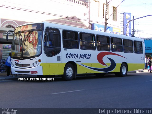 Transportes Santa Maria 23 na cidade de Pelotas, Rio Grande do Sul, Brasil, por Felipe Ferreira Ribeiro. ID da foto: 5575833.