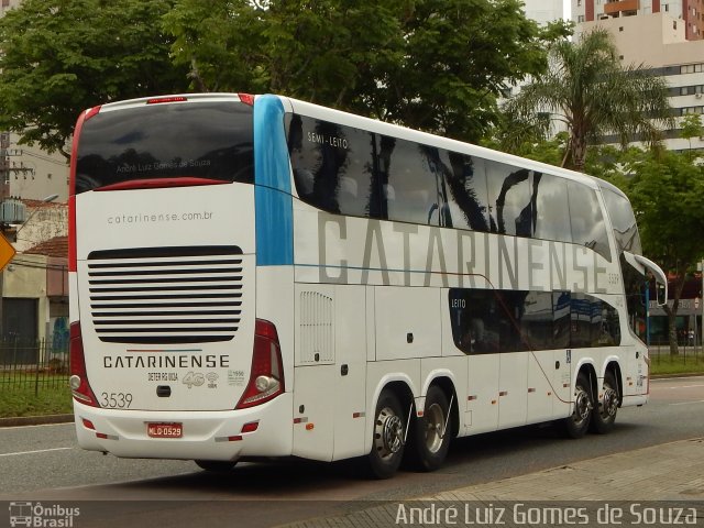Auto Viação Catarinense 3539 na cidade de Curitiba, Paraná, Brasil, por André Luiz Gomes de Souza. Número da foto: #5577769.