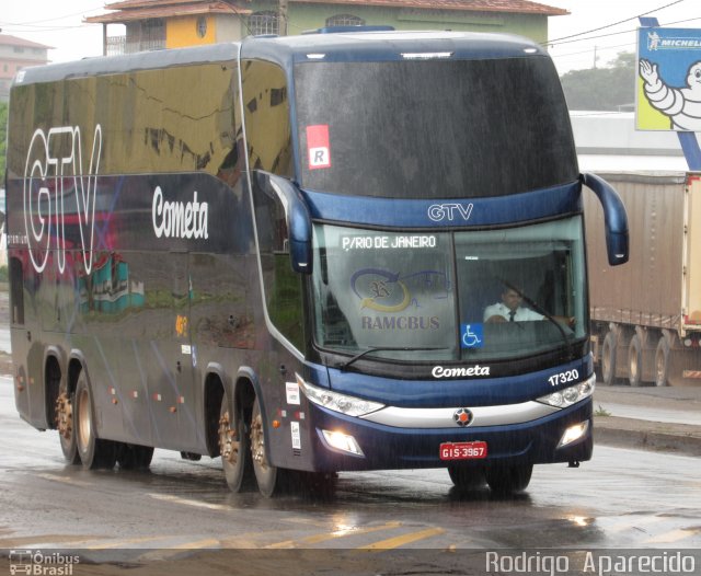Viação Cometa 17320 na cidade de Conselheiro Lafaiete, Minas Gerais, Brasil, por Rodrigo  Aparecido. Número da foto: #5576470.