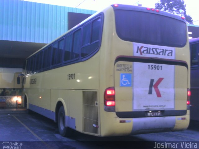 Kaissara - Viação Caiçara 15901 na cidade de Caetanópolis, Minas Gerais, Brasil, por Josimar Vieira. Número da foto: #5577725.