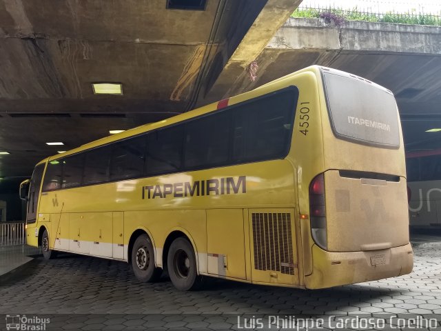 Viação Itapemirim 45501 na cidade de Belo Horizonte, Minas Gerais, Brasil, por Luis Philippe Cardoso Coelho. ID da foto: 5577990.