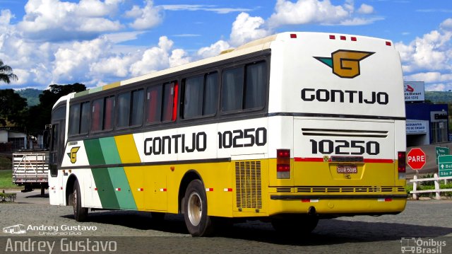 Empresa Gontijo de Transportes 10250 na cidade de Perdões, Minas Gerais, Brasil, por Andrey Gustavo. Número da foto: #5577409.
