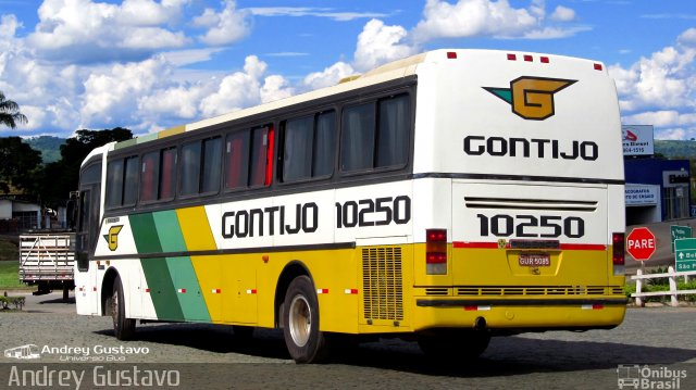 Empresa Gontijo de Transportes 10250 na cidade de Perdões, Minas Gerais, Brasil, por Andrey Gustavo. ID da foto: 5577409.