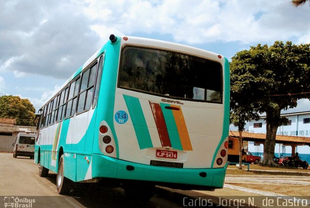 Ônibus Particulares KJP5474 na cidade de Igarapé-Açu, Pará, Brasil, por Carlos Jorge N.  de Castro. ID da foto: 5577837.