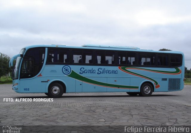 Empresa de Transportes Santa Silvana 102 na cidade de Pelotas, Rio Grande do Sul, Brasil, por Felipe Ferreira Ribeiro. Número da foto: #5579916.