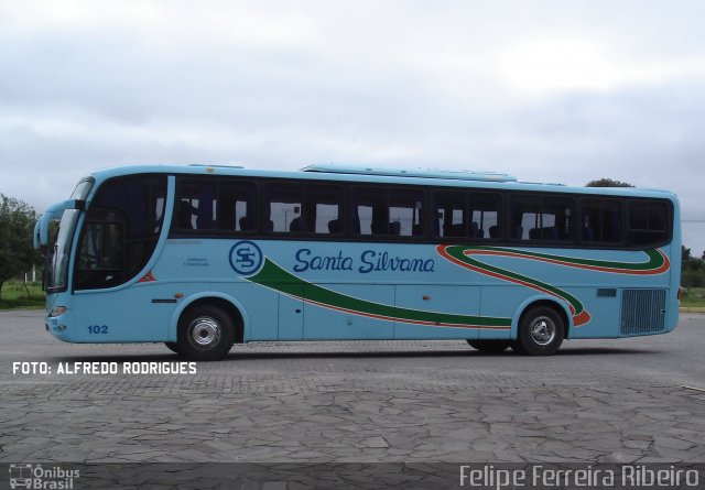 Empresa de Transportes Santa Silvana 102 na cidade de Pelotas, Rio Grande do Sul, Brasil, por Felipe Ferreira Ribeiro. ID da foto: 5579916.