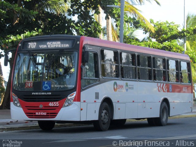 Real Alagoas de Viação 4655 na cidade de Maceió, Alagoas, Brasil, por Rodrigo Fonseca. ID da foto: 5580332.