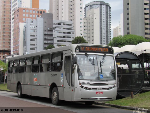 Viação Santo Ângelo 18L46 na cidade de Curitiba, Paraná, Brasil, por Guilherme Bomfim. ID da foto: 5580986.