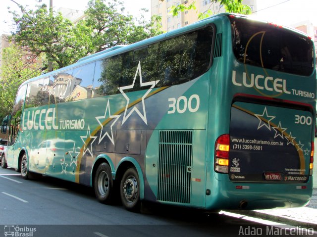 Luccel Transporte e Turismo 300 na cidade de Belo Horizonte, Minas Gerais, Brasil, por Adão Raimundo Marcelino. ID da foto: 5580515.