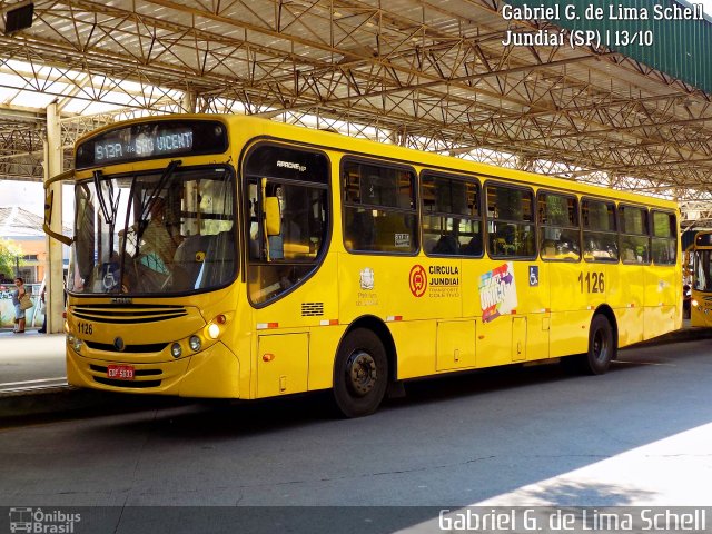 Viação Leme 1126 na cidade de Jundiaí, São Paulo, Brasil, por Gabriel Giacomin de Lima. Número da foto: #5582280.