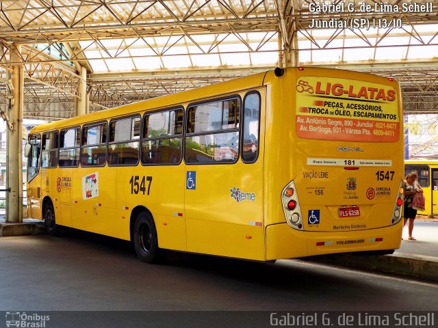 Viação Leme 1547 na cidade de Jundiaí, São Paulo, Brasil, por Gabriel Giacomin de Lima. Número da foto: #5582275.