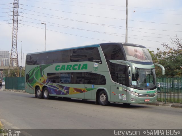 Viação Garcia 7277 na cidade de São Paulo, São Paulo, Brasil, por José Geyvson da Silva. ID da foto: 5582802.