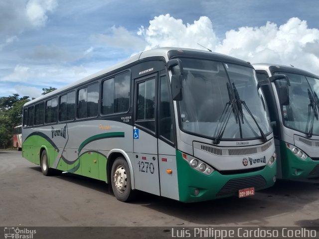 Turin Transportes 1270 na cidade de Ouro Branco, Minas Gerais, Brasil, por Luis Philippe Cardoso Coelho. ID da foto: 5582050.