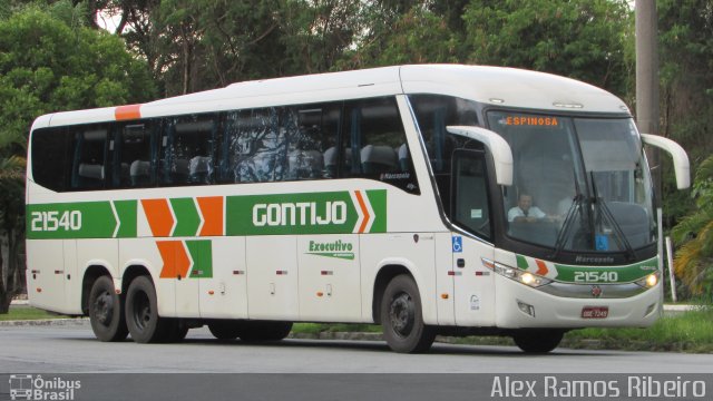 Empresa Gontijo de Transportes 21540 na cidade de Taubaté, São Paulo, Brasil, por Alex Ramos Ribeiro. ID da foto: 5581048.