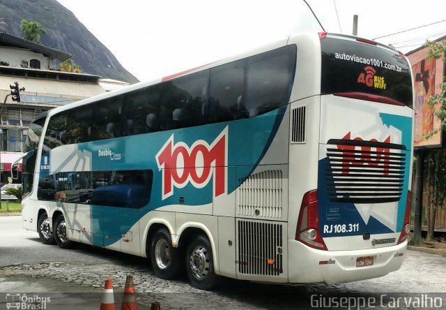 Auto Viação 1001 RJ 108.311 na cidade de Nova Friburgo, Rio de Janeiro, Brasil, por Giuseppe Carvalho. Número da foto: #5582112.