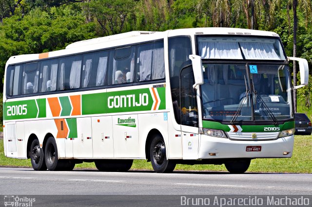 Empresa Gontijo de Transportes 20105 na cidade de Atibaia, São Paulo, Brasil, por Bruno Aparecido Machado. Número da foto: #5583592.