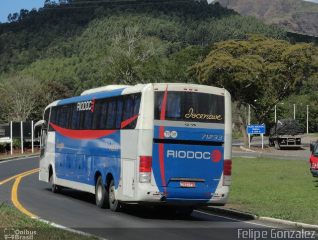 Viação Riodoce 71233 na cidade de Manhuaçu, Minas Gerais, Brasil, por Felipe Gonzalez. ID da foto: 5583012.