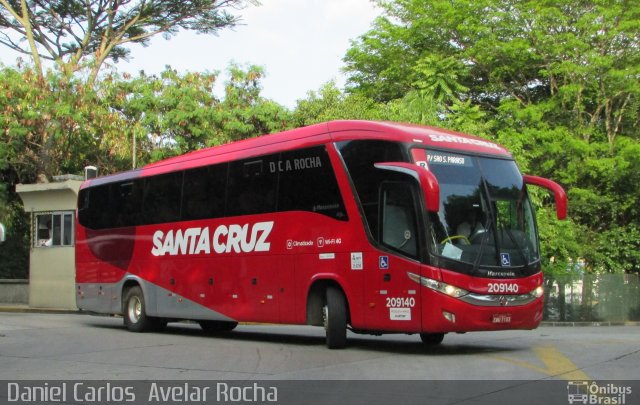 Viação Santa Cruz 209140 na cidade de São Paulo, São Paulo, Brasil, por Daniel Carlos  Avelar Rocha. Número da foto: #5586268.