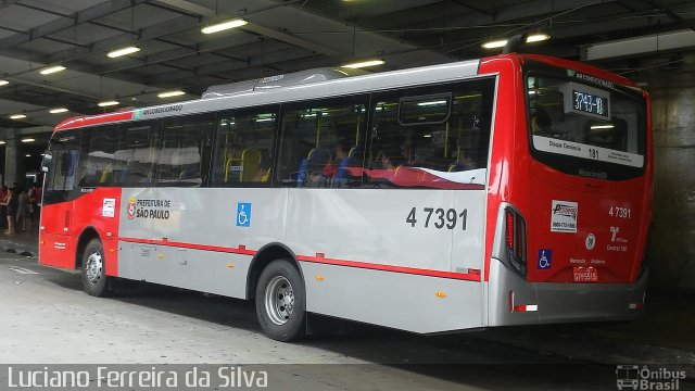Pêssego Transportes 4 7391 na cidade de São Paulo, São Paulo, Brasil, por Luciano Ferreira da Silva. Número da foto: #5585391.