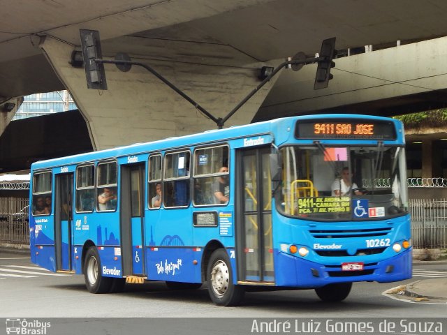 SM Transportes 10262 na cidade de Belo Horizonte, Minas Gerais, Brasil, por André Luiz Gomes de Souza. ID da foto: 5586088.