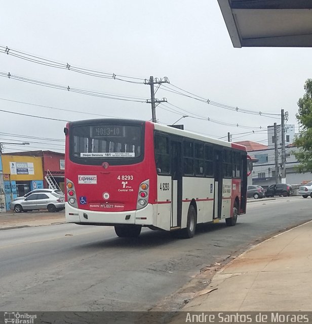 Express Transportes Urbanos Ltda 4 8293 na cidade de São Paulo, São Paulo, Brasil, por Andre Santos de Moraes. ID da foto: 5584361.