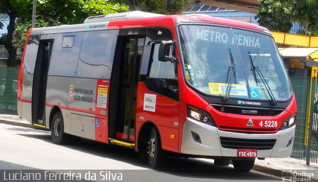 Allibus Transportes 4 5228 na cidade de São Paulo, São Paulo, Brasil, por Luciano Ferreira da Silva. Número da foto: #5588128.