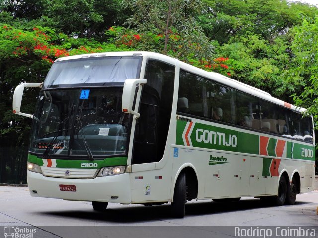 Empresa Gontijo de Transportes 21100 na cidade de São Paulo, São Paulo, Brasil, por Rodrigo Coimbra. ID da foto: 5588616.