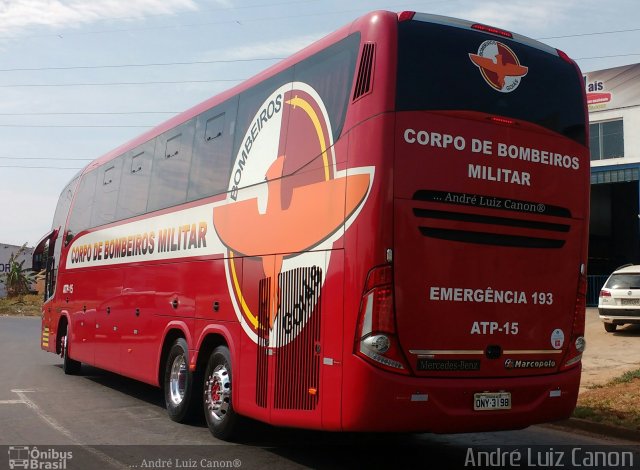 Corpo de Bombeiros ATP-15 na cidade de Aparecida de Goiânia, Goiás, Brasil, por André Luiz Canon. ID da foto: 5587468.