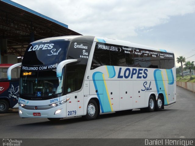 LopeSul Transportes - Lopes e Oliveira Transportes e Turismo - Lopes Sul 2079 na cidade de Rio Verde, Goiás, Brasil, por Daniel Henrique. Número da foto: #5589202.