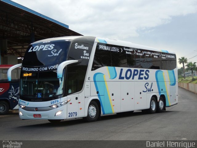 LopeSul Transportes - Lopes e Oliveira Transportes e Turismo - Lopes Sul 2079 na cidade de Rio Verde, Goiás, Brasil, por Daniel Henrique. ID da foto: 5589202.