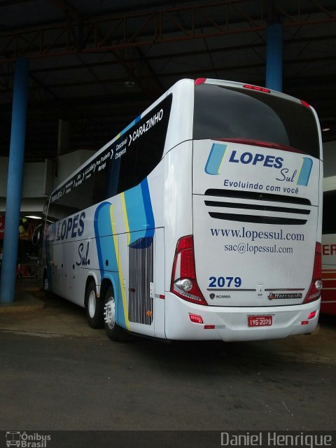 LopeSul Transportes - Lopes e Oliveira Transportes e Turismo - Lopes Sul 2079 na cidade de Rio Verde, Goiás, Brasil, por Daniel Henrique. Número da foto: #5589204.