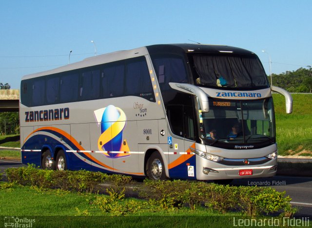 Zancanaro Turismo 8001 na cidade de Miracatu, São Paulo, Brasil, por Leonardo Fidelli. ID da foto: 5587469.